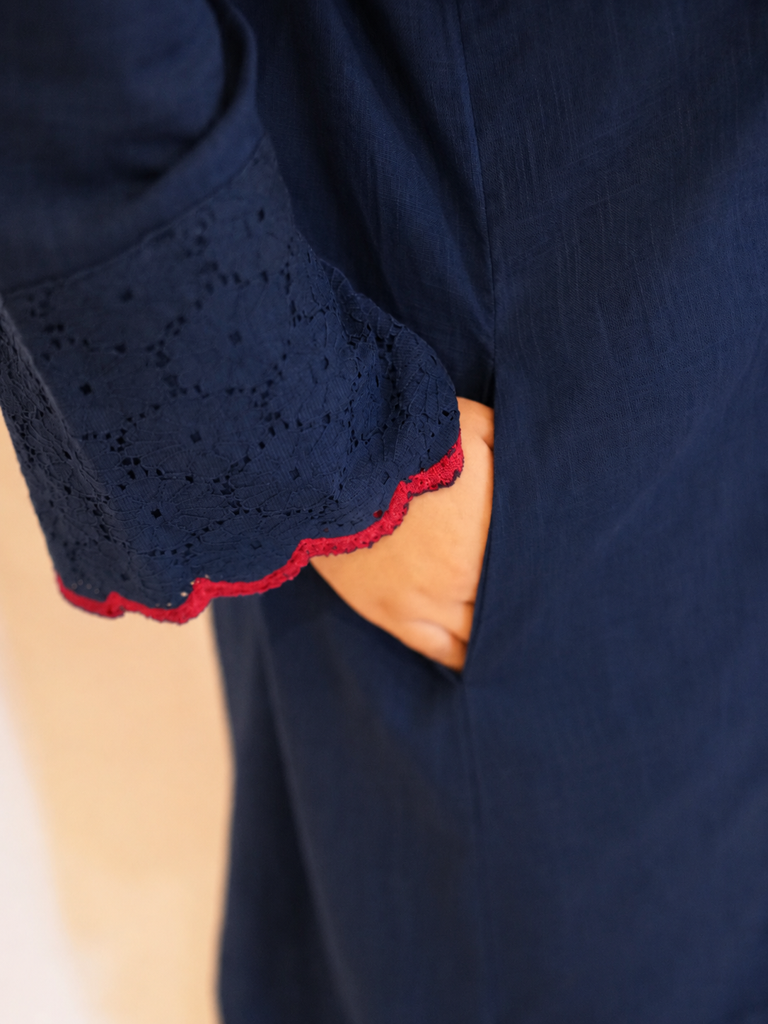 S A A D A – 𝑁𝑎𝑣𝑦 𝐵𝑙𝑢𝑒 Kurta